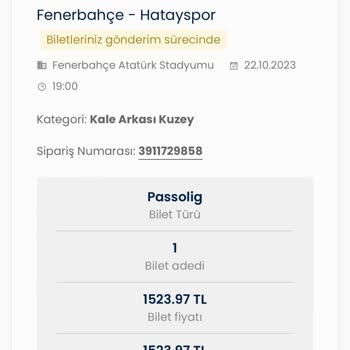 Seatpin Biletim Henüz Gelmedi