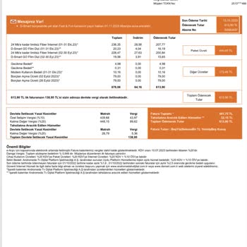 D-Smart Net İki Defa Açma Kapama Bedeli Alması, Ekstra İnternet Ücreti Yansıtması!