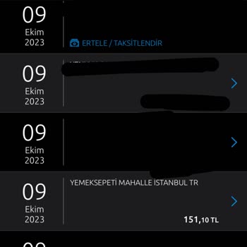 Yemeksepeti Mahalle Kartımdan Para Çekildi- İadem Yapılmadı