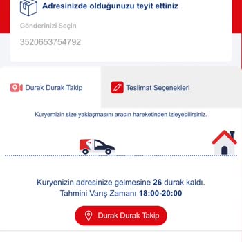 Aras Kargo Kızılırmak Şubesi Teslim Etmiyor