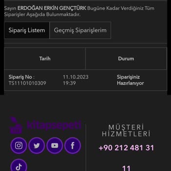 Kitapsepeti.com Sipariş Elime Ulaşmadı