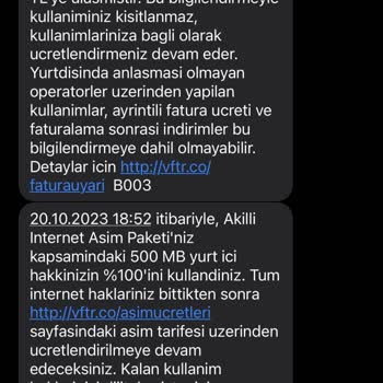 Vodafone Kullanım Hakkım Var İnternet Paketi Yüklemişler Ve Müşteri Hizmetleri