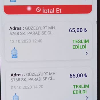 Erikli Su Parayı Alıyor Suyu Getirmiyor.