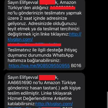 Amazon Kargom Bilgim Dışı Başkasına, Teslim Edildi Bana Ulaşmadı.