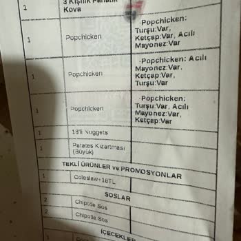 Tıkla Gelsin Popeyes Taurus Şubesi Acemiliği