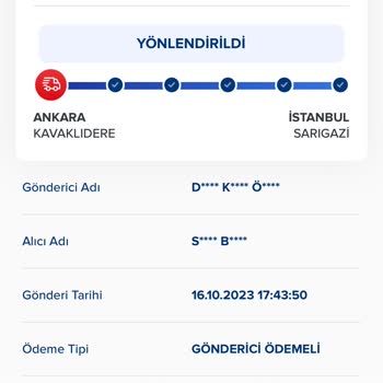 Aras Kargo Kargomu Göndermedi ve Üstüne Geri Yönlendirildi