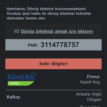 Kamil Koç Bekliyoruz Demesine Rağmen Hareket Etmesi.