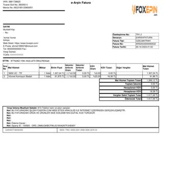 Foxepin.com Uc Hesabıma Gelmedi