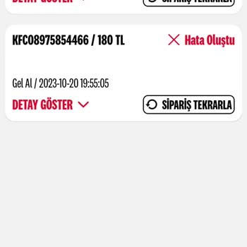 KFC Paramı İade Etmiyor
