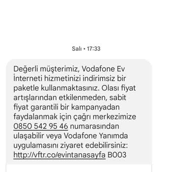 Vodafone Net Fiber İnternet Hizmetinde Yaşanan Taahhüt Sorunu