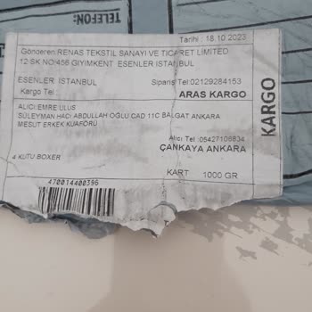 Aras Kargo Bir Kargo Şirketi Hakkındaki Şikayetim