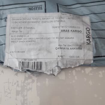 Aras Kargo Bir Kargo Şirketi Hakkındaki Şikayetim