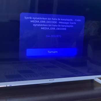 Digiturk Kod Hatası Veriyor