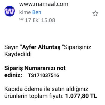 Mamaal.com Yırtık Deforme Ürün.