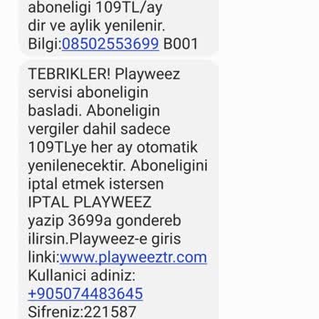 Playweez Abonelik İptal Ve Ücret İadesi