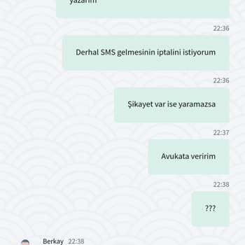 Betpark SMS İstemiyorum. Bıktırdılar