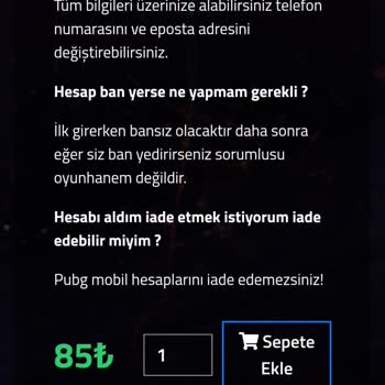 PUBG Mobile Harem Hesap Alım Satım Yapan Site Paramı Yedi.