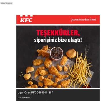 KFC Sipariş Ödeme Alıyor Ama Siparişimizi Getirmiyor...