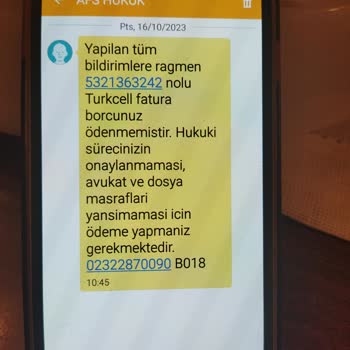 Turkcell Afs Hukuktan Hukuksuz Mesajlar
