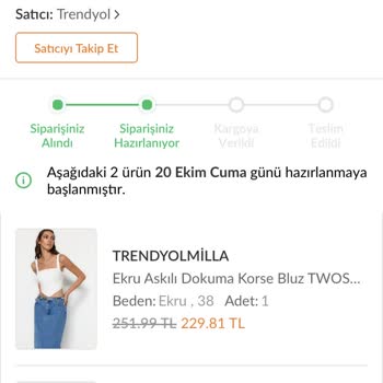 Trendyol Ürünü Satarken Yazan Kargo Süresini Aşıyor Ve Mağdur Ediyor
