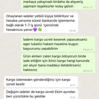 Zümra Eşarp & Tesettür 14 Günde Cayma Hakkımın Göz Ardı Edilmesi