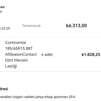 Lastix.com Lastik X Sitesi Sipariş İptali Ve Fiyat Artışı