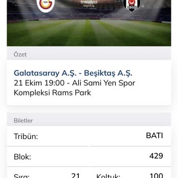 Passolig Hesabımdan Başkası Bilet Almış Ve Transfer Edilmiş!