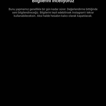 Instagram Hesabım Haksız Yere Kapatıldı