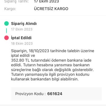 Dolap Uygulaması Yaptığım Alışveriş İptal İademi Bankama Yapmıyor!