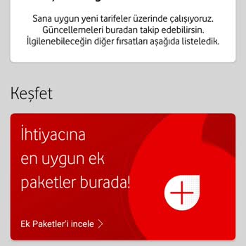 Vodafone Tarife Değişikliği Olmuyor