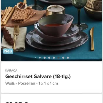 Karaca Züccaciye Karaca Bonn Reaktif Yemek Takımı Siparişi Hatası