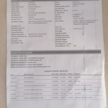 PTT Kargo Yanlış Yere Gönderilen Kargo