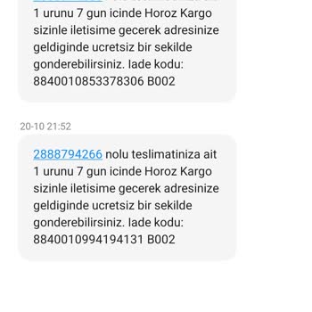 Horoz Lojistik Ürün İade Alınma Süresi Gecikme