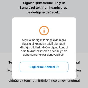 Sigortam.net Zorunlu Trafik Sigortası Teklif Alamamak