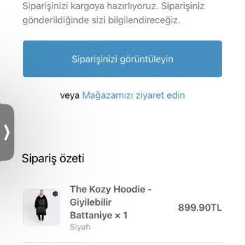 The Kozy Siparişim Gelmiyor ve Site Benimle İletişime Geçmiyor