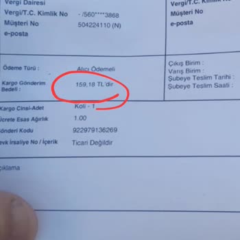 Yurtiçi Kargo 160 TL Kargo