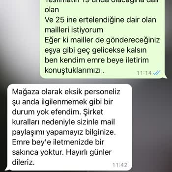 Doğtaş Mobilya Belirtilen Tarihte Teslimatta Gecikme