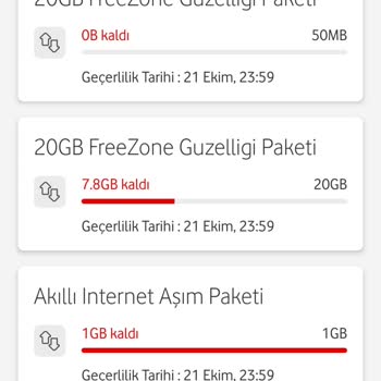 Vodafone Net İnternetim Olmasına Rağmen Vodafone Akıllı Aşım Paketi Yapıyor.
