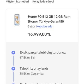 Honor 90 Kulaklık Gönderilmedi