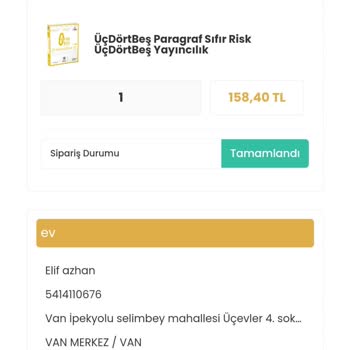 YKMkitap Paramı Verin Lütfen