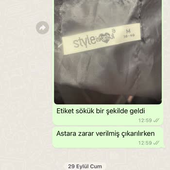 My Page Butik Kötü Mağaza Değişim İçin Gönderdiğim Ürün Kayıp