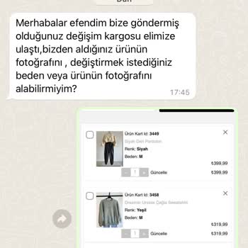 My Page Butik Kötü Mağaza Değişim İçin Gönderdiğim Ürün Kayıp