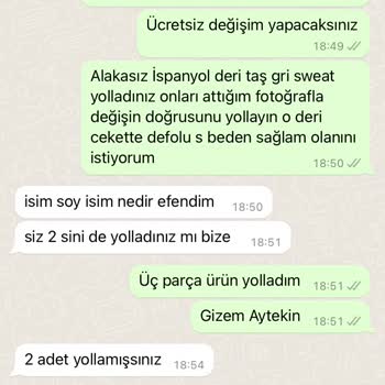 My Page Butik Kötü Mağaza Değişim İçin Gönderdiğim Ürün Kayıp