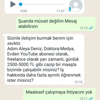 WhatsApp Tanımadığım Numaradan Gelen Mesajlar