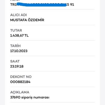 iyzico Baybahcem.com Dan Aldığım Ürün
