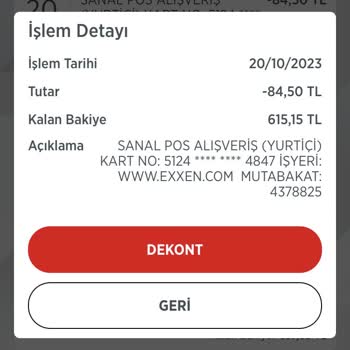 Exxen Üyelik İptali Sonrası Para Kesintisi