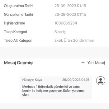 Koçtaş Online Eksik Ürün Gelmesi Ve İlgilenilmemesi