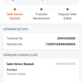 Trendyol Sipariş Ettiğim Ürünün Bilgim Dışında İade Edilmesi