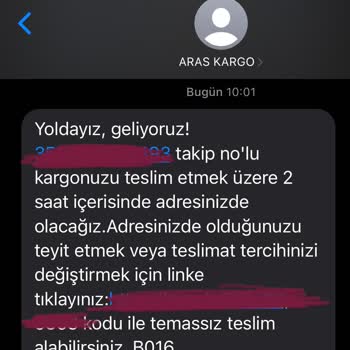 Aras Kargo Kurye Dağıtımdayken Gelmedi