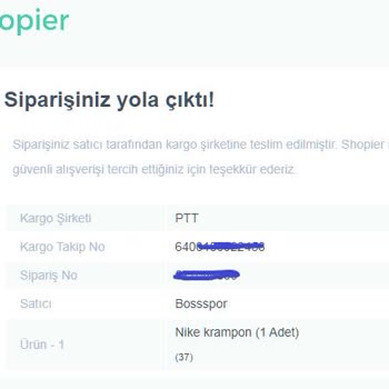 Shopier 1 Haftadır Siparişim Gelmedi